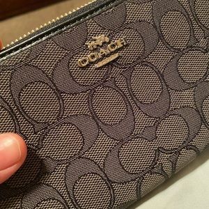 Black & Gray Coach Wallet